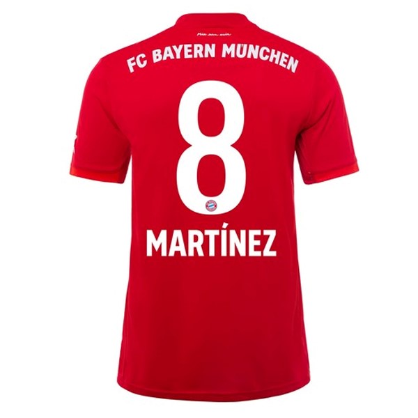 Camiseta Bayern Munich NO.8 Martinez Primera equipo 2019-20 Rojo